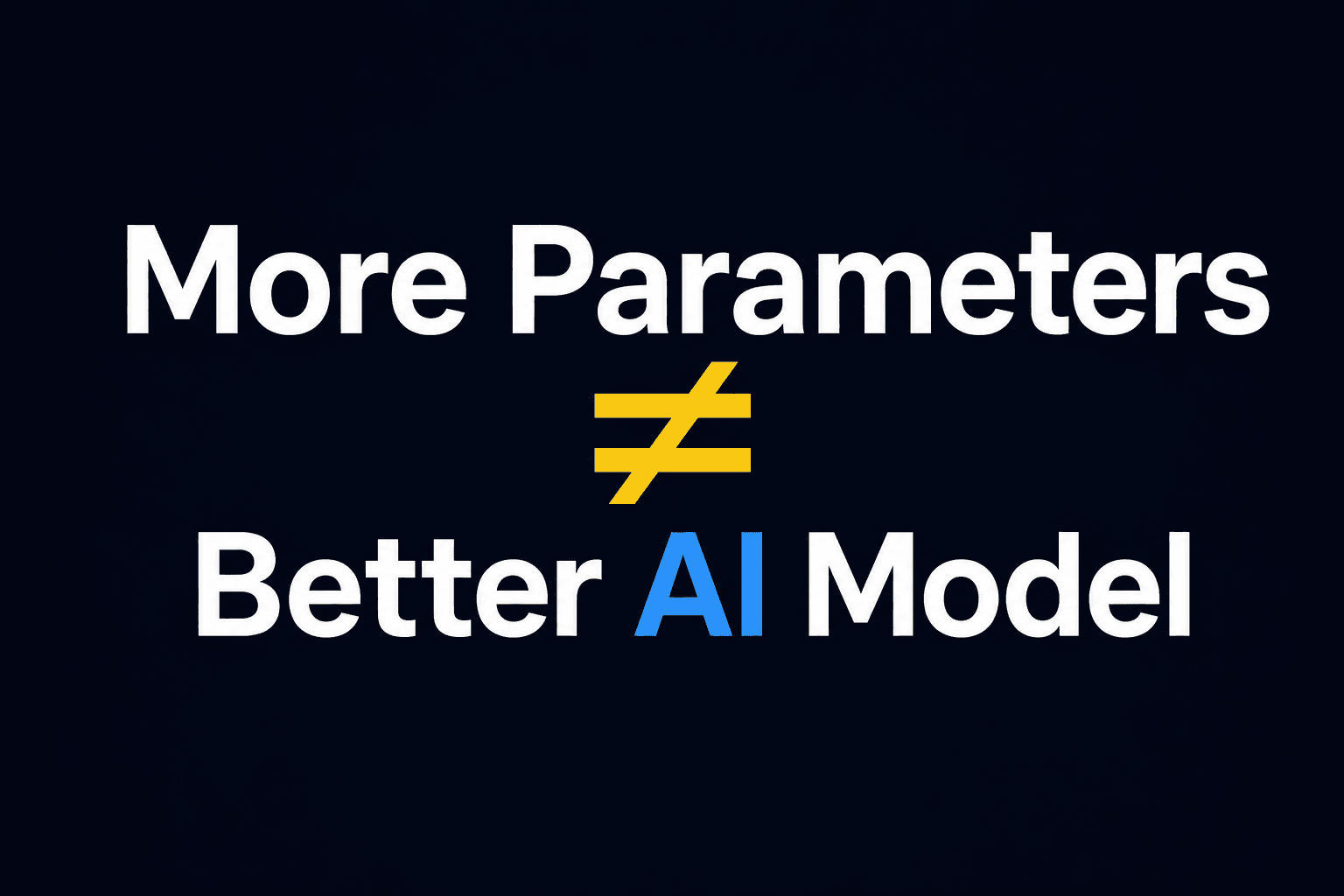 AI Model-এর Parameters: বেশি হলেই কি Model ভালো?